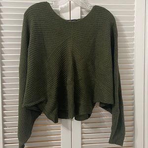 Olive green sweater practically new used once.